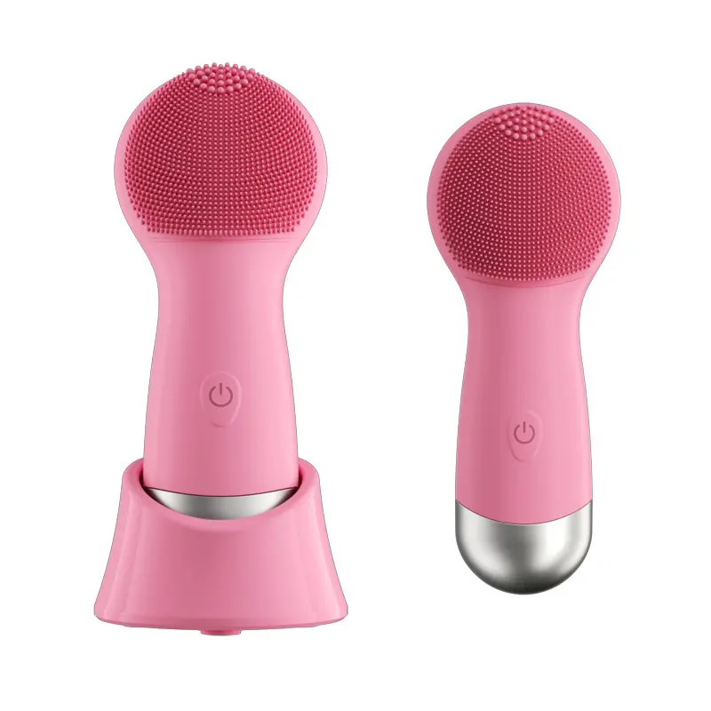 Facial electric silicone facial cleanser device, blackhead and pore cleaner, face washing introduction device, face washing instrument, vibrating face wash brushing facial cleansing brush