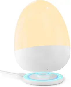 Touch Egg Night Light for Baby Nursery Rechargeable Portable Kids Nightlight Lamp with 1-6H Feeding Timer 3 Color Temperatures Dimmable Ideal for New Moms of Toddlers