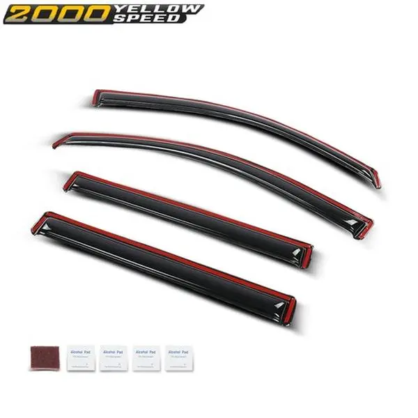 Window Visors Vent Rain Guards Set Fit For Escalade ESV Yukon XL Suburban 2015-2020 Weatherproof Sun Deflectors