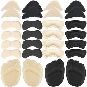 16 Pairs Shoe Filler Heel Grips for Womens Shoes - Shoe Filler for Too Big Shoes Women with Toe Inserts, Heel Pads, Shoe Pads, and Women's Toe Inserts for Shoes Too Big