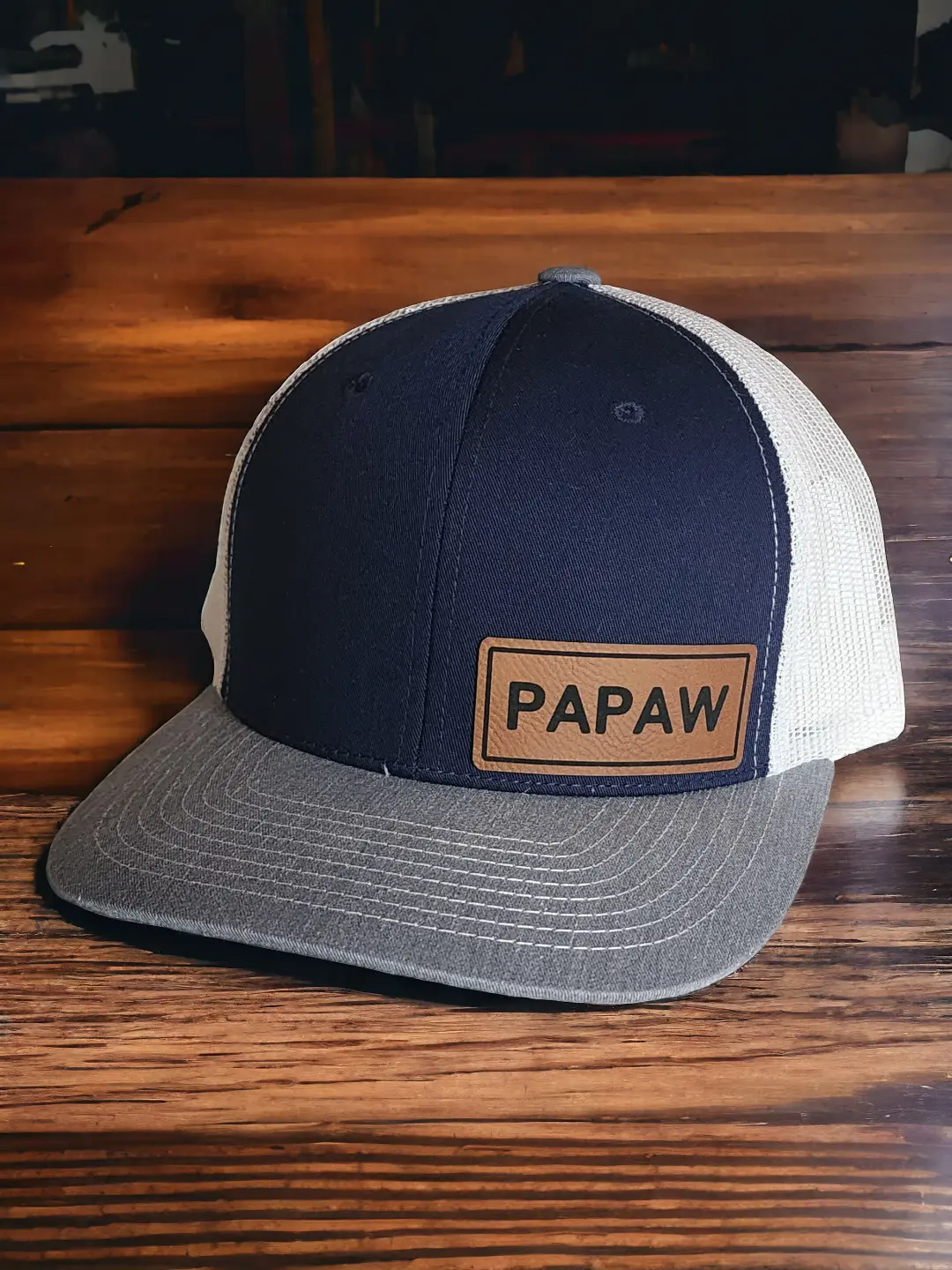 Traditional Baseball Cap with PAPAW leather patch