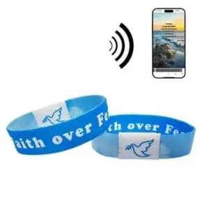 Daily Bible Verse Bracelet Unisex NFC Notifications Inspirational Christian Gift FaithLink Bracelet Protection Elegance Springto Easter Gift Religious Emblem Love Trust