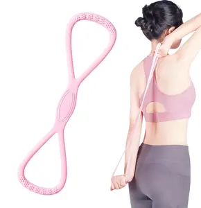 Women's Figure 8 Resistance Band TPE Material for Arm Chest and Back Workout Portable Durable Elastic Home Fitness Yoga Gear