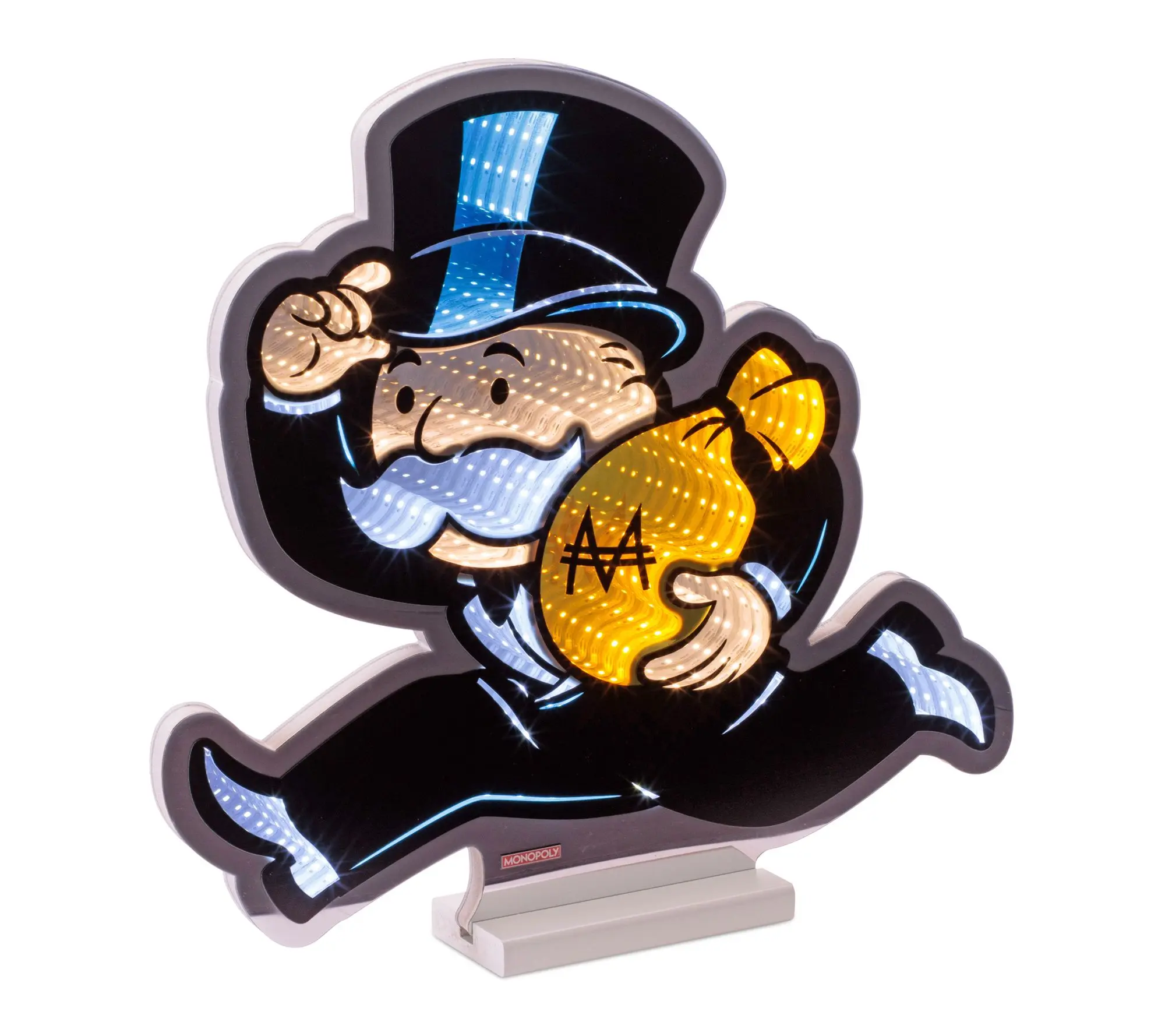 Melrose International Monopoly Man w/Cash Bag Ekkolight 16"H