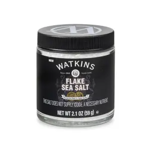 Watkins Specialty Salt, Flake Sea Salt Flavor, 2.1 oz jar, On Everything Hand Crafted  Seasoning Mix Premium All-Purpose Seasoning Blend