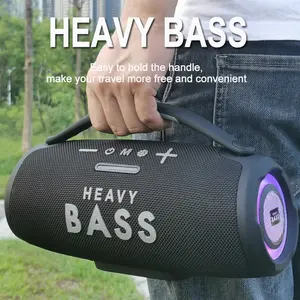 Heavy Bass 30w Wireless Speaker, Portable Subwoofer Surround Sound, USB Charging, Type-C Interface, TF Card Support, 3000mah Battery, LED Display Eq Effect, Outdoor Wireless Speakers
