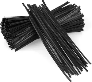 300 Pcs Twist Ties for Bags, Plastic 5" Wire Ties Reusable Twist Bread Ties for Household and Office Use