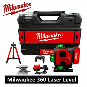 Milwaukee 360° Laser Level Kit | Complete Self-Leveling System for Precision Layout