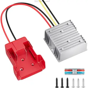 18V to 12V Step-Down Converter for Milwaukee M18 Adapter, DC 12V 20A 240W Buck Converter Regulator for Golf Carts, RC,, LampsXXAllDayGoods7