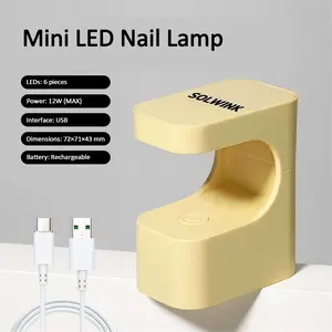 SOLWINK Mini LED Nail Lamp for Home DIY Manicure