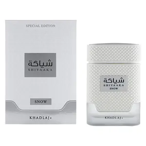 Khadlaj Shiyaaka Snow for Men Eau de Parfum Spray, 3.4 Ounce