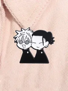 Cartoon Anime Jujutsu Kaisen Enamel Pin Gojo Satoru Comic Character Alloy Brooch Lapel Backpack Badge Fashion Jewelry Accessories Gift for Fans Friends