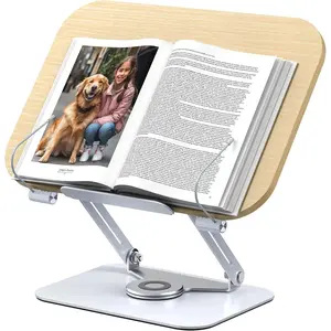 Book Stand for Reading, 360? Adjustable Book Holder, Foldable Book Holder Stand, Cookbook Stand, Textbook Stand,  Stand, Hands Rree Book Stand, Laptop Stand, Tablet Stand