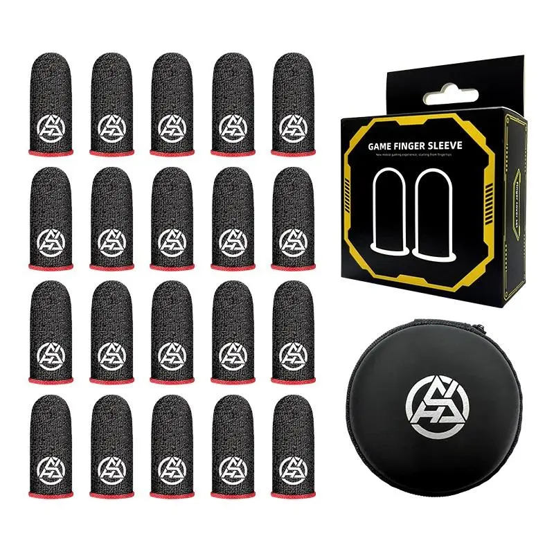Luminous Game Finger Sleeve with Storage Box, Gaming Finger Glove, Mobile Phone Game Finger Protector, Gaming Accessories, Thumb Grip, Game Peripherals, Gaming Items, Gaming Stuff
