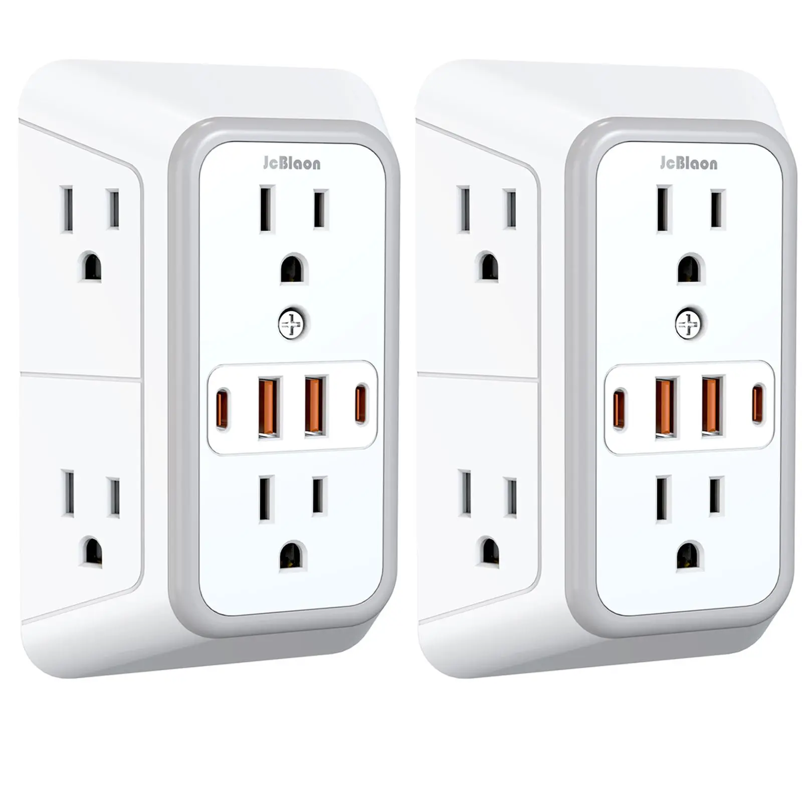 Surge Protector Outlet with 6 AC Outlet & 4 USB Ports, Multiple-Plug Outlet Splitter USB Power Outlet Wall Outlet Extender for Home Travel Office