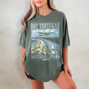 Dry Tortugas National Park Shirt, Nature  T-Shirt, Retro Florida Tshirt, 63 Parks Shirt, Travel Graphic Tee, Florida Keys Gift
