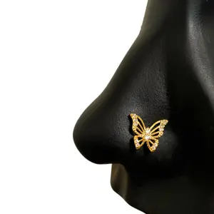 STATEMENT GOLD | Y2K Butterfly Nose Stud