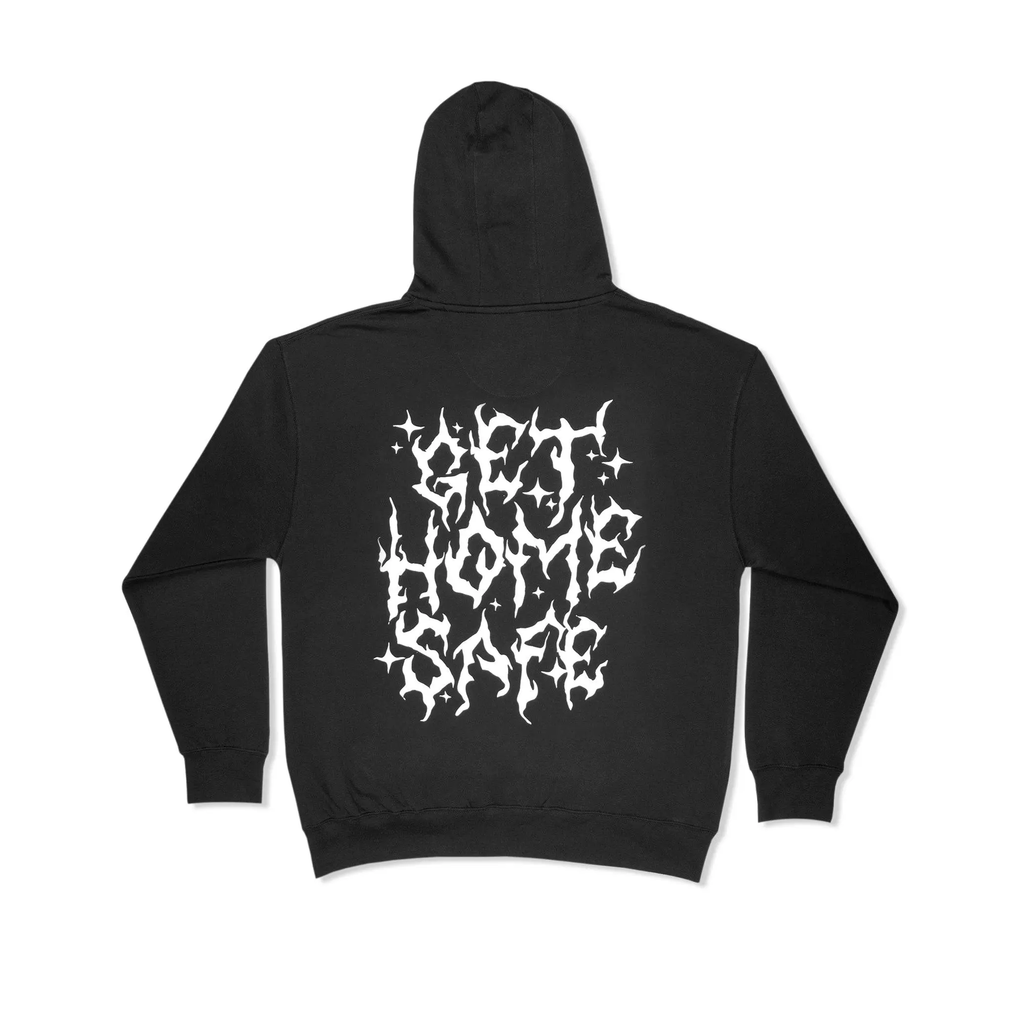 Get Home Safe Hoodie - Streetwear Hoodie Black Print