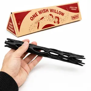 One Wish Willow Stick, 3D Printed Replica Wish-Making Snap Stick with Triangle Box, Breakable Magic Snap Sticks, Novelty Collectible Props, Halloween Decoration, Unique Gift for Men Women