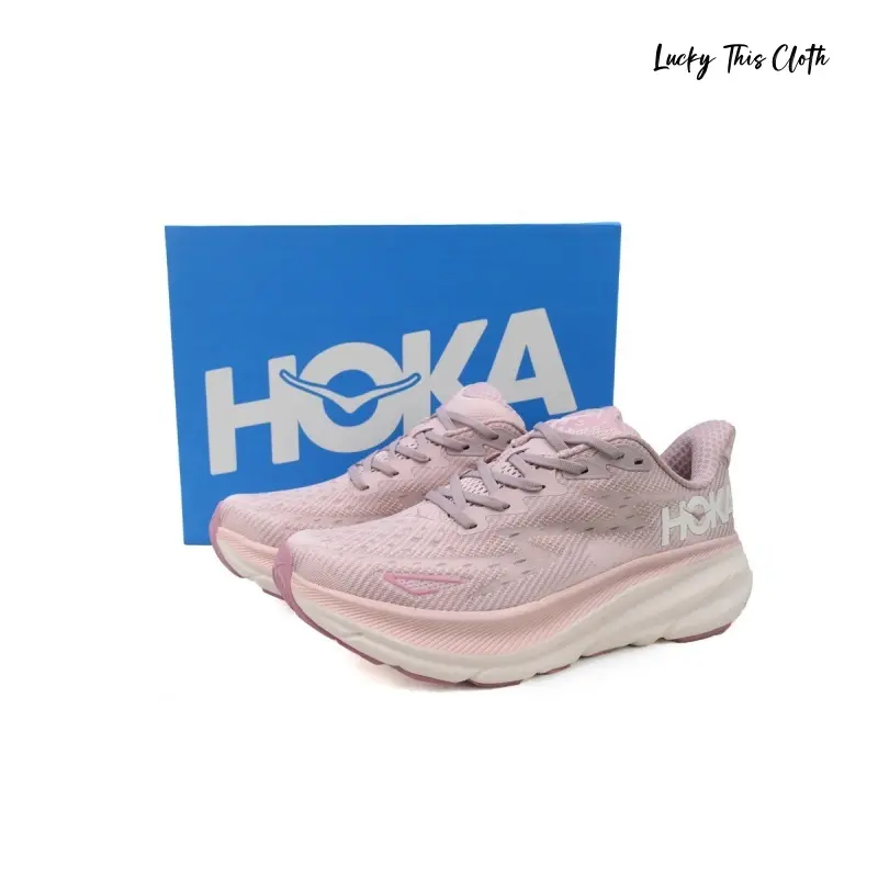 Blush pink breathable knit mesh women's road running sneakers, creamy layered foam midsole, dusty pink outsole trim, fit for city jogging park workouts weekend suburban hiking trips
