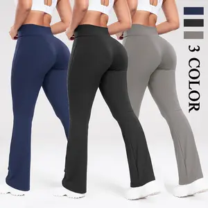 Girl's Flare Leggings High Waisted Yoga Pants Bootcut Dance Casual Pants Activewear Kids Bell Bottoms