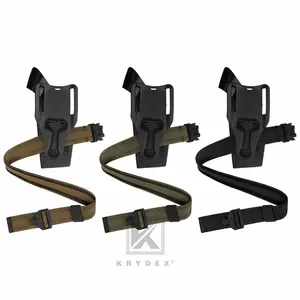 KRYDEX Tactical Leg Strap Magnet Quick Release 1.5" Elastic Thigh Strap Drop Holster