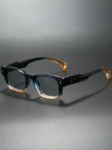 Men's Fashion Eyeglasses Frame, Square Frame Glasses, Classic Style Arrow Design, Trendy Rivet Decoration, Vintage Look, New Arrival, Stylish Eyeewear