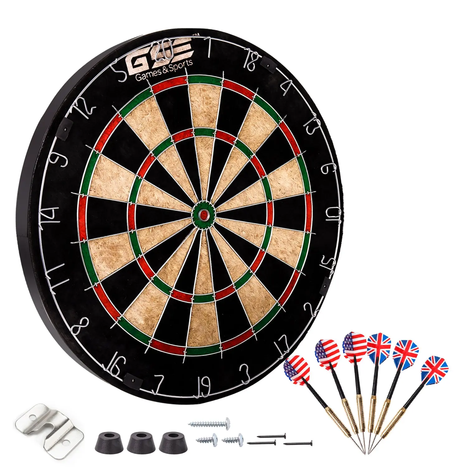 18" Professional Self-Healing Bristle Dart Board Games Set 18" Professional Self-Healing Bristle Dart Board Games Set