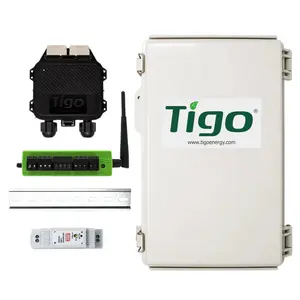 Advanced Tigo Cloud Connect Data Logger Complete Kit - Compact, Mobile-Compatible, Smartphone-App Enabled, Web-Enabled, Wireless Bridge, TAP, Din Rail Mount Power Supply, Outdoor Box (CCA TAP Kit), Ethernet