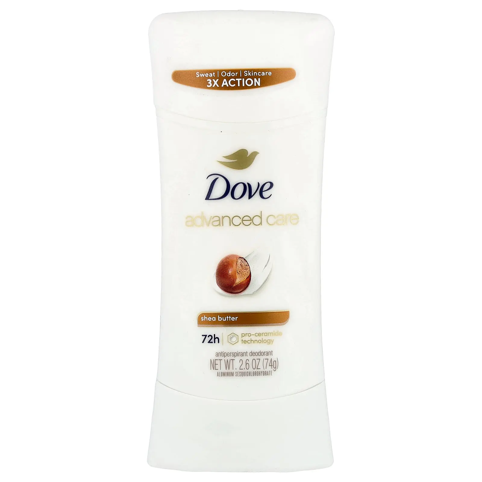 Dove Advanced Care, Antiperspirant Deodorant, Shea Butter, 2.6 oz (74 g) Dove Advanced Care, Antiperspirant Deodorant, Shea Butter, 2.6 oz (74 g)