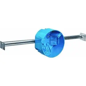 212 MAIN 1-Gang Plastic Ceiling Electrical Box, 20 cu in., Adjustable Bar Hanger, New Construction, UL Listed (Sailing & Water Sports Electrical Installation Solution)