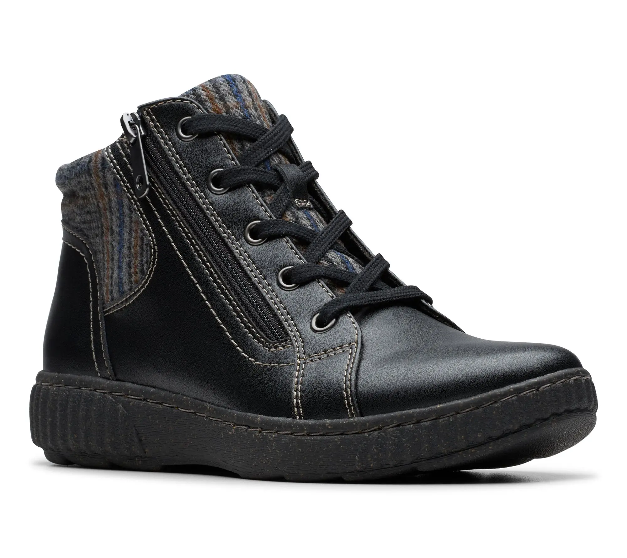 Clarks Collection Leather Ankle Boots -Caroline Spice