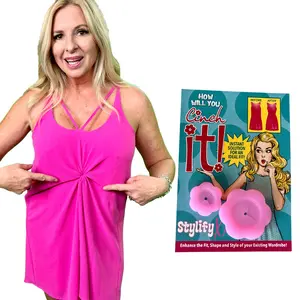 Cinch It! by StylifyX Clothing Cinch Clips - Hidden Dress & T-Shirt Cincher Clip - Fashion Accessories for Women