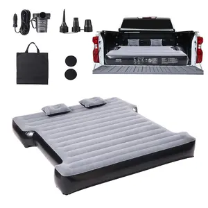 【fathersdaygift】VEVOR Truck Bed Air Mattress for 5.5-5.8 ft Full Size Short Truck BedsInflatable Air Mattress Camping Bed with 12V Air Pump 2 PillowsCarry Bagfor SilveradoRAMF SeriesSierraTitanTundra