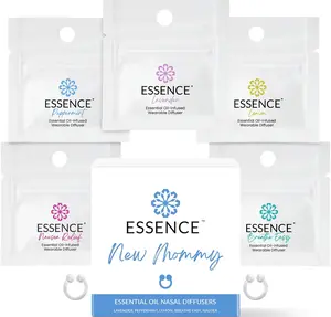 ESSENCE Nausea Relief Morning Aid Essential Home Fragrance, 5-Piece Bundle for Pregnant Moms