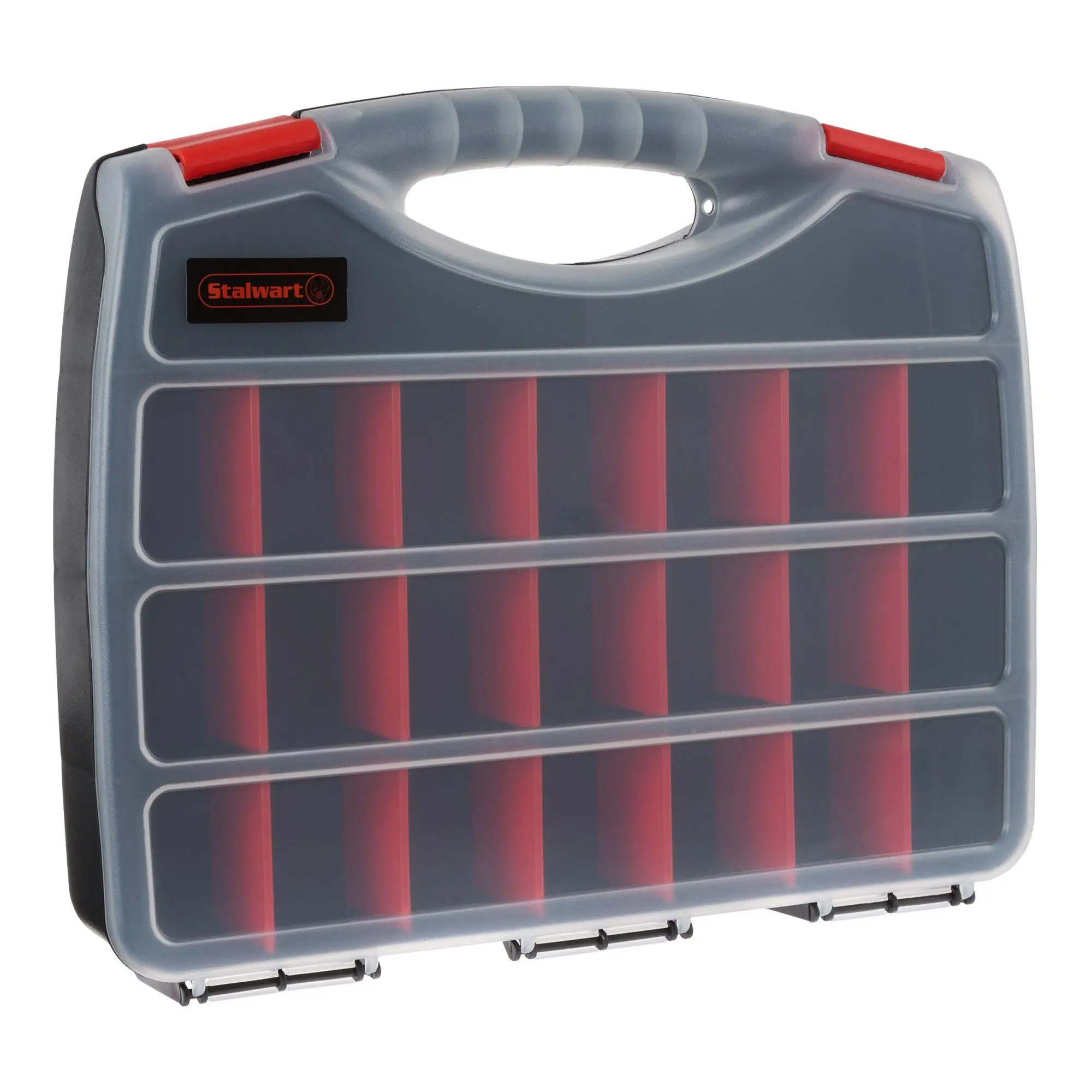 Stalwart Portable Storage Case - Secure Locks & 23 Compartmen Stalwart Portable Storage Case - Secure Locks & 23 Compartmen