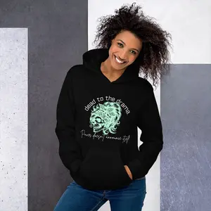 Dead to the Drama Hoodie | Quiet Power | Unbothered Energy | Crown & Shadow