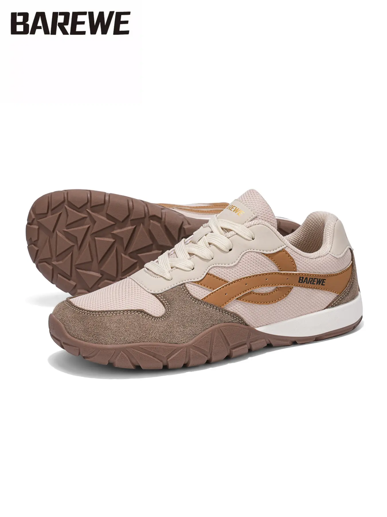 Barewe Wide Toe Sports Shoes, Lightweight Comfortable Hiking Shoes, Spring Autumn Casual Footwear, Ideal for Daily Wear, Workout Sneakers, Casual Running Shoes, Walking Running Shoes