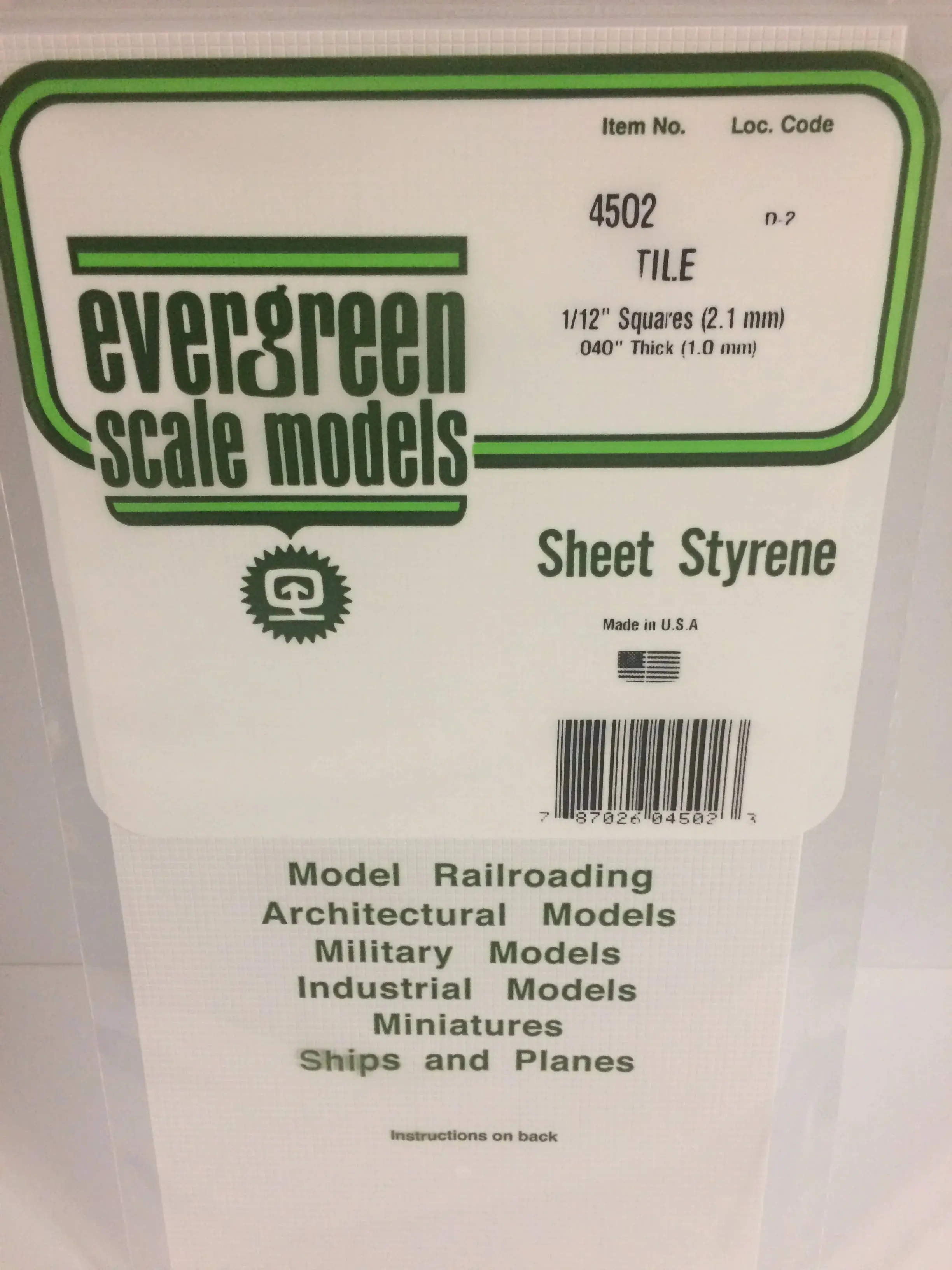1/12" Square Tile Heavy Groove