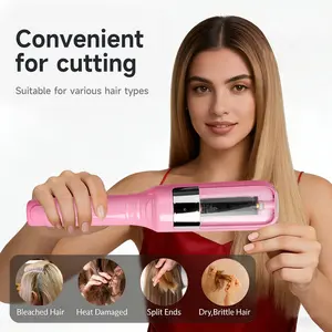 Portable electric trimmer, suitable for split hair ends, rechargeable with 500mAh lithium battery