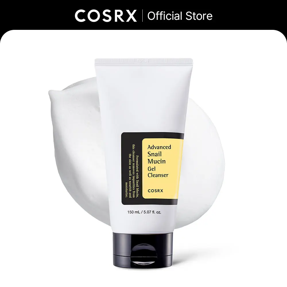 [COSRX Official] Advanced Snail Mucin Foam Gel Gentle Facial Cleanser (150ml) - Korean Skincare for Dry Skin, Nourishes, Fortifies, Supports Skin Repair, Boosts Bright Complexion, Enhances Facial Cleansing Effectiveness