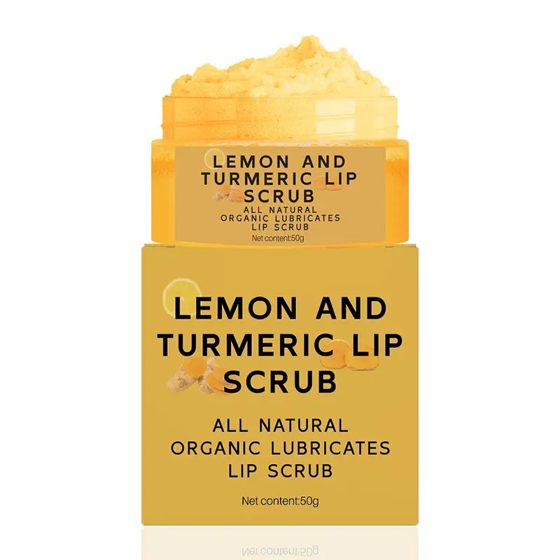 Turmeric Lip Exfoliating Balm & Brush, Lip Scrub, Exfoliating Lip Treatment, Hydrating Lip Care, Natural Repair Ingredients, Perfect for Dry Lips, Easy Application Design, Lip Care Products