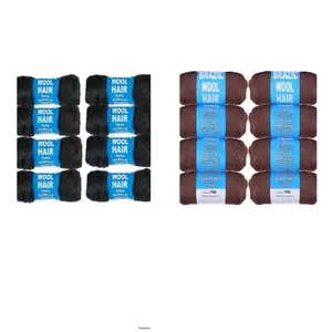 Black and Brown New beauty Brazilian Wool