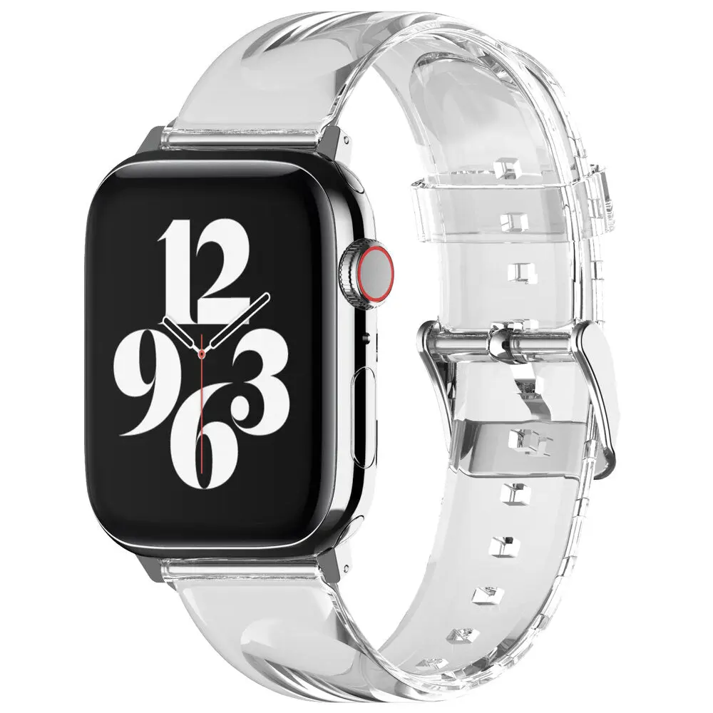 Clear Apple Watch Strap for All Series Apple Watch - Durable Wearable Band Accessory [2 Sizes]