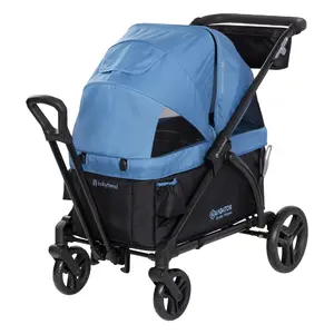 Baby Trend® Navigator® 2-in-1 Versatile Stroller Wagon w/ Adjustable Dual Canopies for Sun Protection
