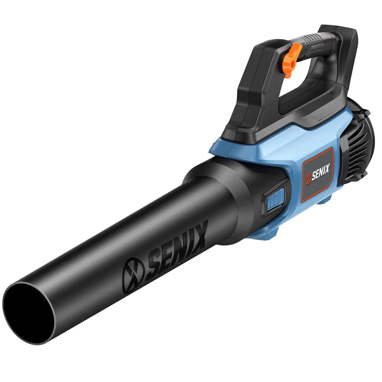 SENIX 20 Volt Max* Cordless Brushless Battery Leaf Blower, Up to 450 and 100 MPH, Variable Speed, Lightweight, (Tool Only) BLAX2-M3-0