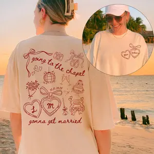 Going to the Chapel Personalized Bridal Shirt, Wedding Day of Bride Outfit, Gift for Newly Engaged, Future Mrs Crewneck, Custom Bride Shirt