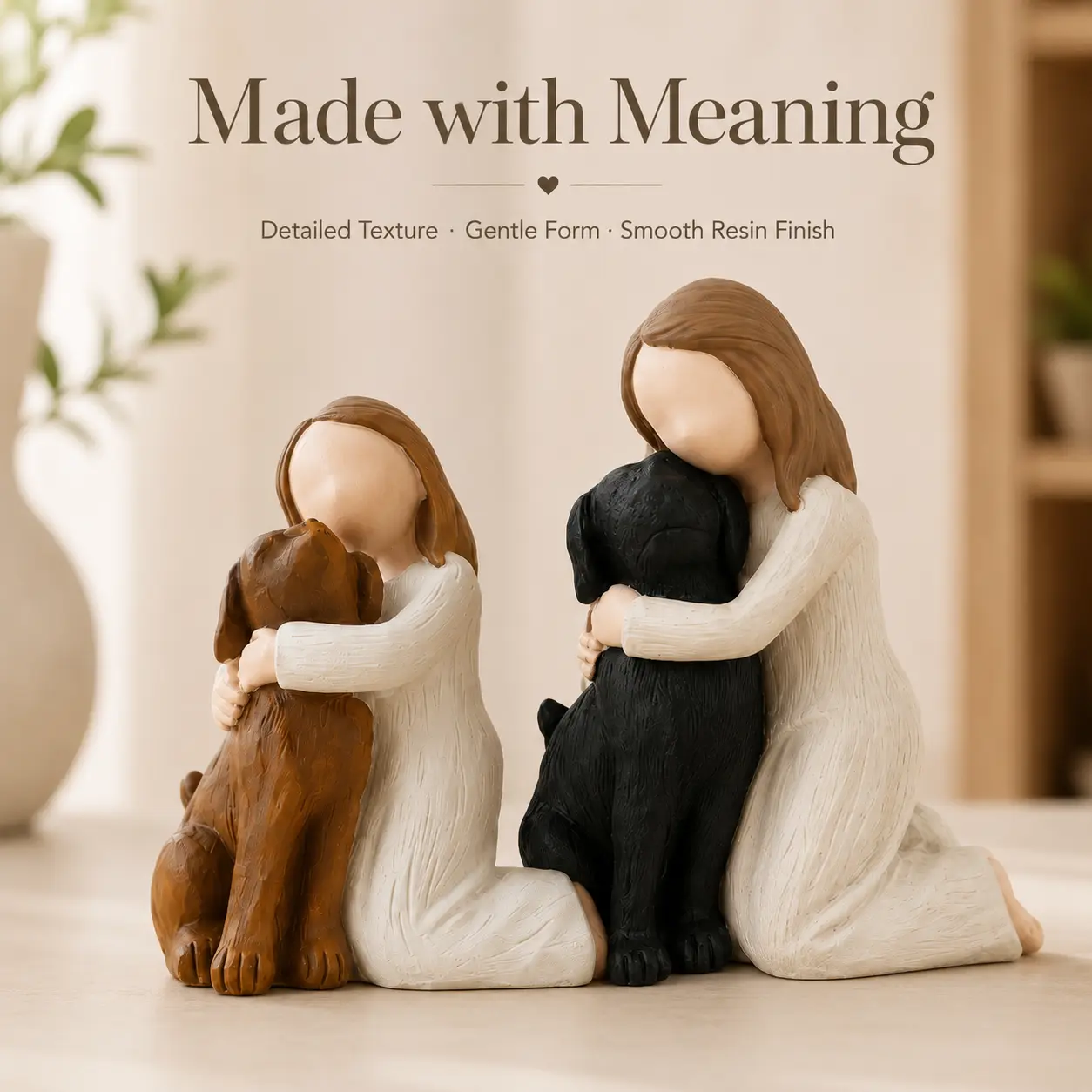 Dog Memorial Ornament Angel Figurine, Heartfelt Keepsake Gift for Dog Lovers, Pet Remembrance Tribute, Sports Event Souvenir, Home Décor Tabletop Display, Thoughtful Presents for Dog Owner Collectible