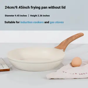 【Christmas 50％off】 Nonstick Cast Iron Skillet 24cm With Handle Ideal for Frying Eggs Steaks & Pancakes Suitable for Induction Cooktops and Gas Stoves Versatile Griddle Pan Easy to Clean Durable Kitchenware