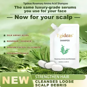 【 Buy 2-Get 2 Free!】Tgideas Anti-Hair Fall Hair Loss Treatment Shampoo Oil Control Anti Dandruff Haircare Rosemary Zinc PCA Help Hair Growth Amino Acid Hydrolyzed Protein Repair Reduce  Conditioner 250ML Gentle #Summervibes